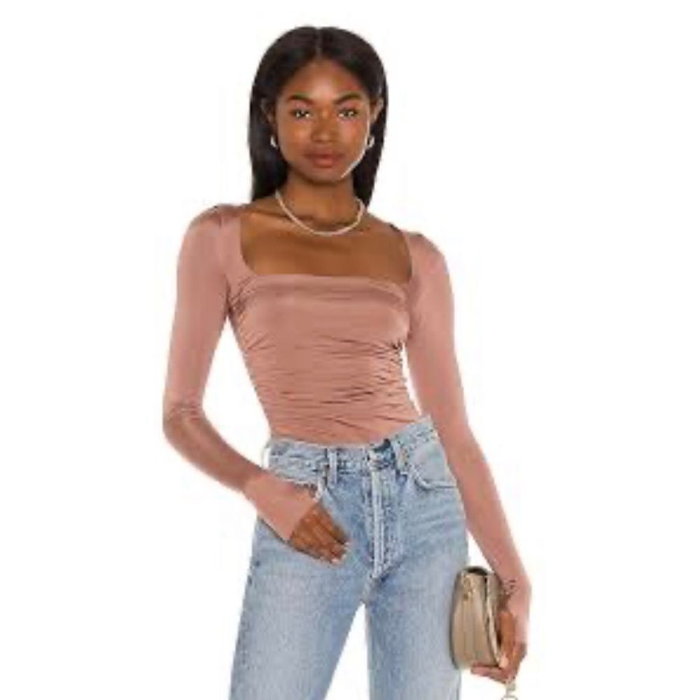 Free People Wind Down long sleeve layering top NWOT